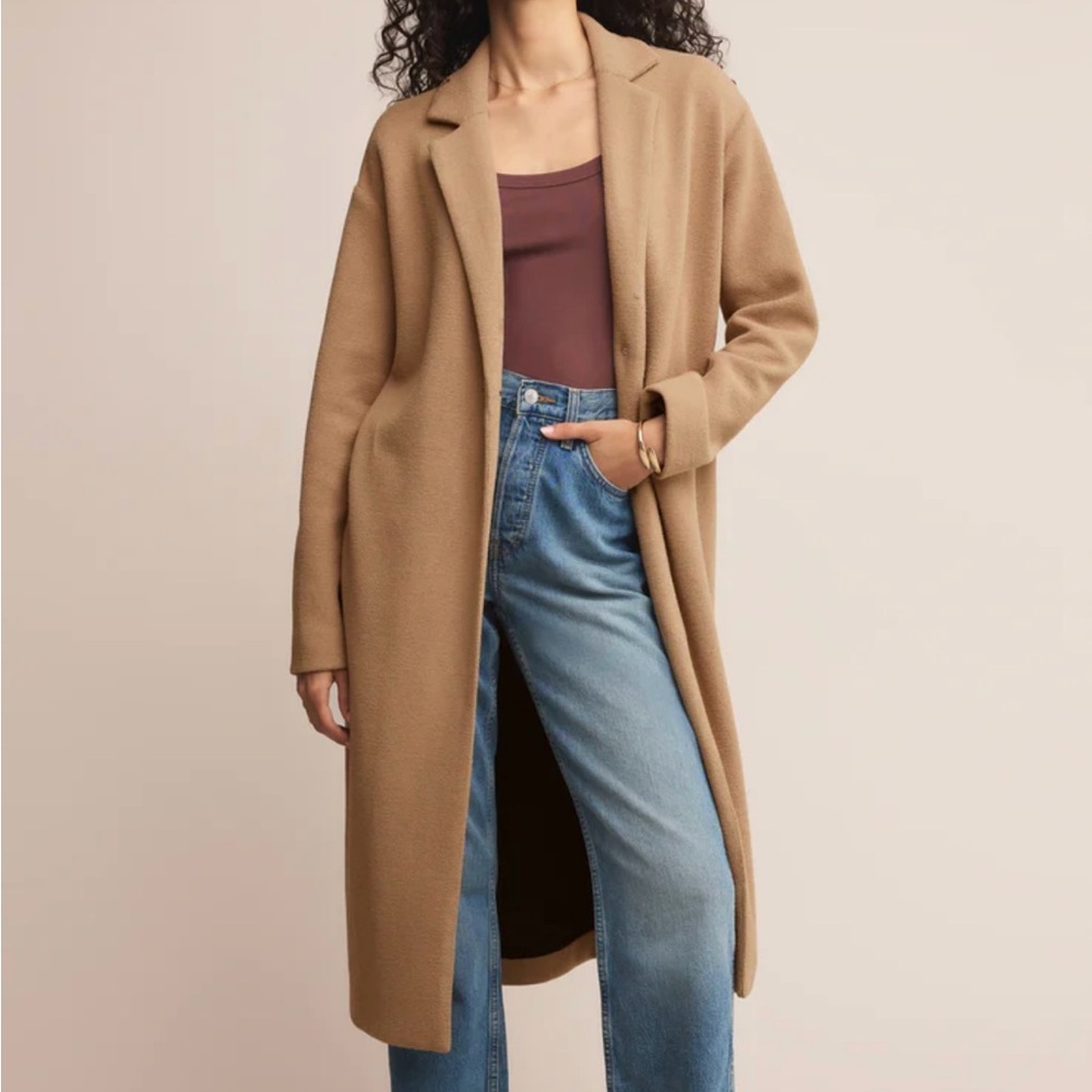 NWT Z Supply Mason Knit Long Trench Pea Coat